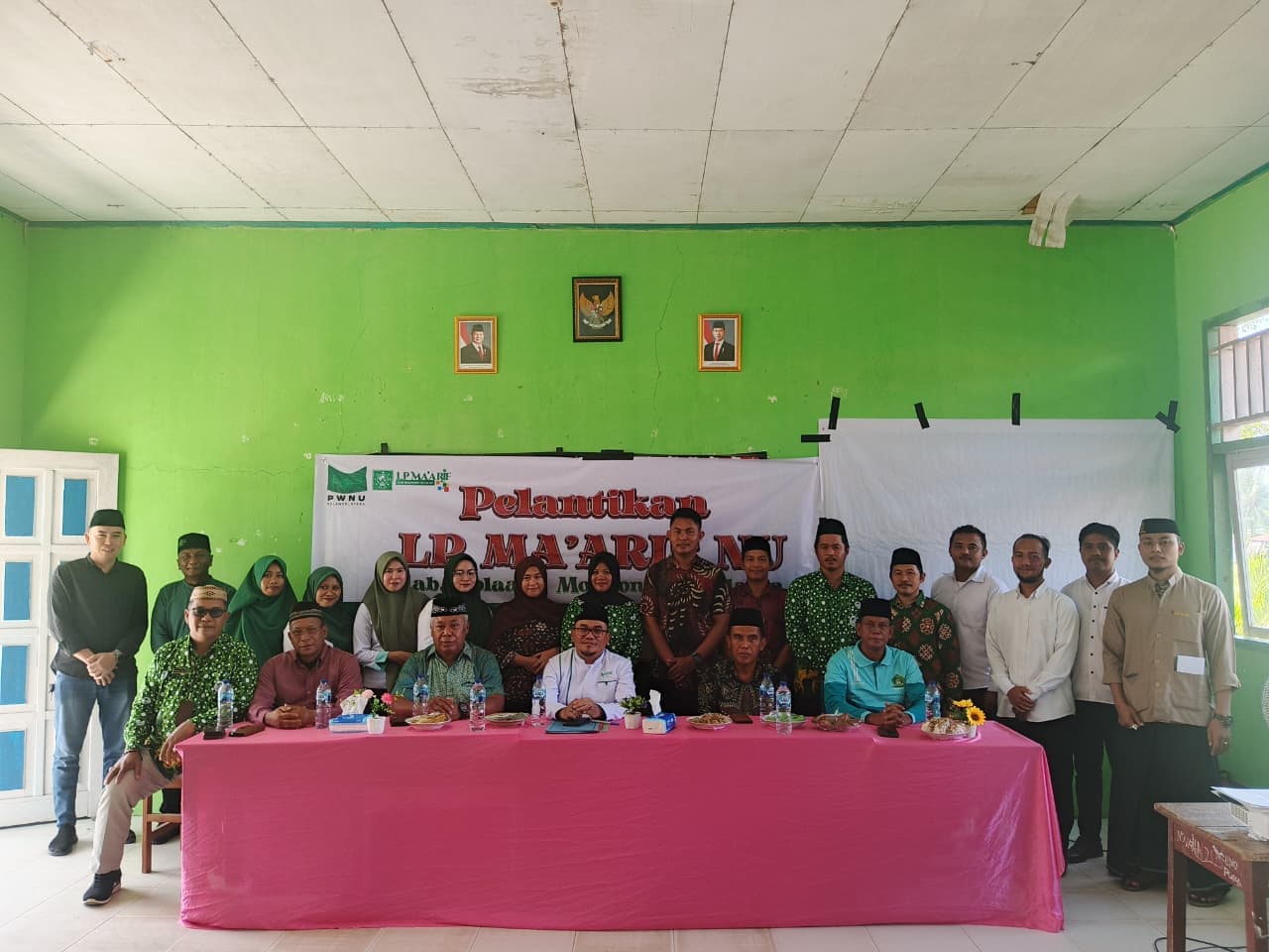 Ketua PCNU Bolsel Kukuhkan Pengurus Lembaga Pendidikan Ma’arif NU